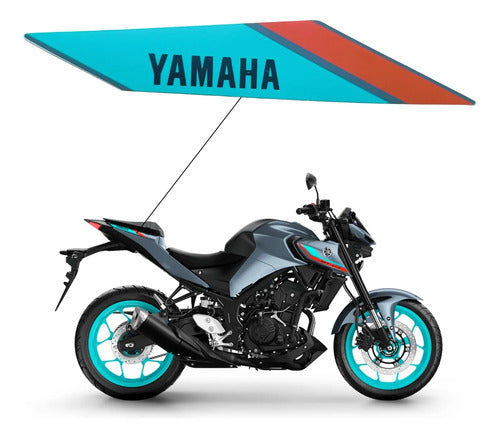 Adesivo da Rabeta Lateral Direita Yamaha Mt-03 2023 a 2024 Verde