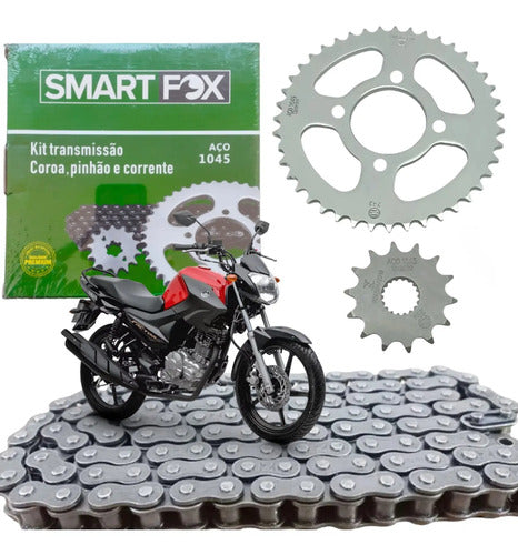 Kit Relação Smartfox sem Retentor Yamaha Factor 125 2016 em diante 428H 126L 43/14T