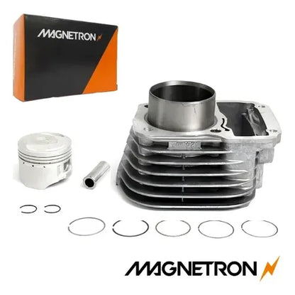 Kit Cilindro Pistão e Anéis Magnetron Honda Cg 125 Titan Fan 2001 a 2008 Bros 125 2003 a 2005