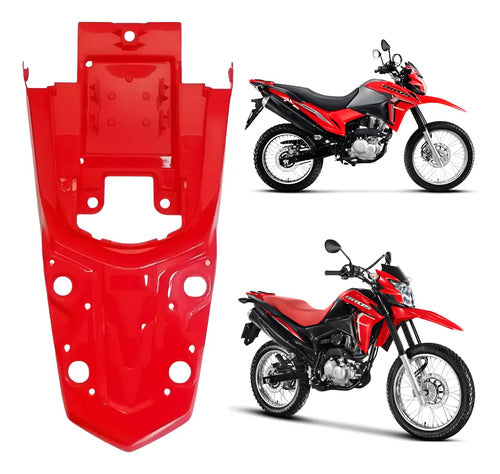 Paralama Traseiro Paramotos Honda Bros 160 2022 a 2025 Vermelho