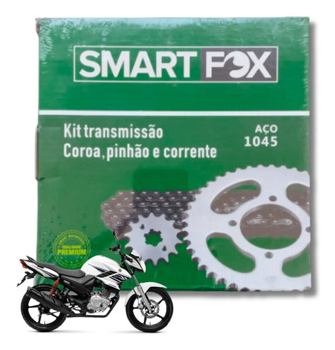 Kit Relação Smartfox sem Retentor Yamaha Fazer 150 2014 a 2021 428H 126L 41/14T
