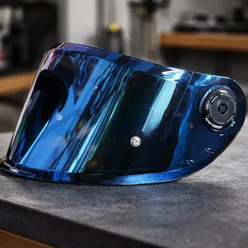Viseira MT Helmets V-14B Targo S e Axxis Hummer Iridium Azul