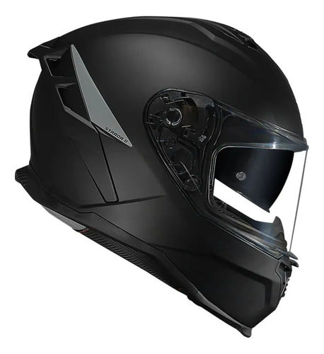 Capacete Norisk Strada II Solid com Óculos Solar Interno Preto Fosco
