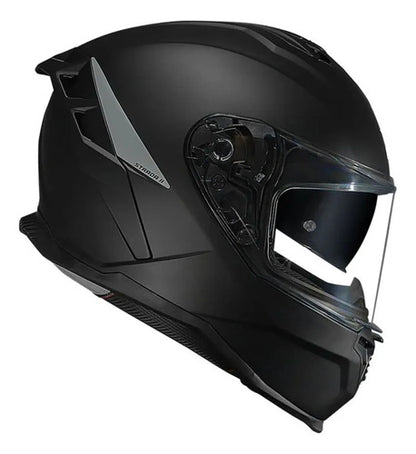 Capacete Norisk Strada II Solid com Óculos Solar Interno Preto Fosco