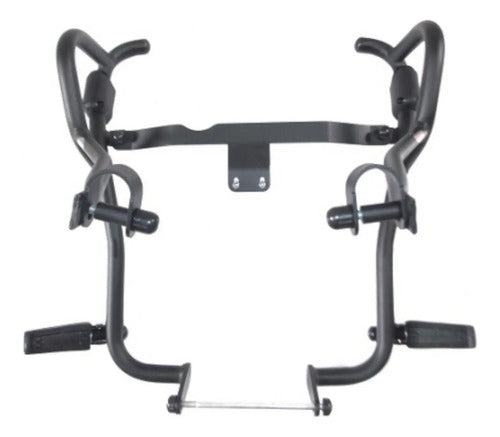 Protetor de Motor com Pedaleira Chapam Yamaha Lander 250 2007 a 2018 Preto Fosco