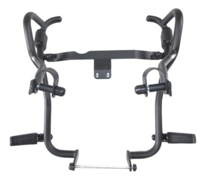 Protetor de Motor com Pedaleira Chapam Yamaha Lander 250 2007 a 2018 Preto Fosco