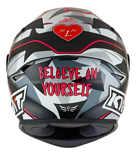 Capacete KYT TT-Course Aleix Espargaro 2018 Fúcsia Cinza Rosa Brilhante