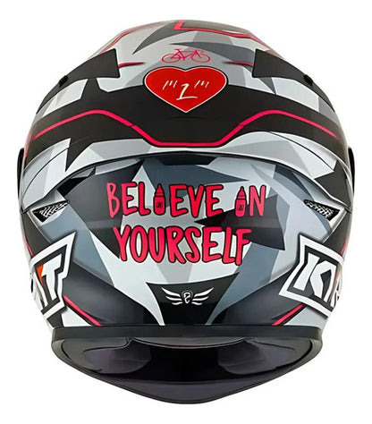 Capacete KYT TT-Course Aleix Espargaro 2018 Fúcsia Cinza Rosa Brilhante