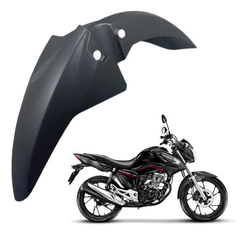 Paralama Dianteiro Paramotos Honda Cg 160 Titan 2022 a 2024 Preto Fosco