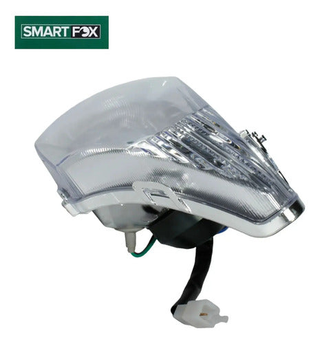 Farol Bloco Óptico com Lâmpada LED Smartfox Shineray Jet 50 125
