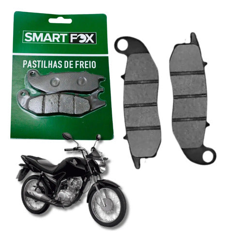 Pastilha de Freio Dianteira Smartfox Honda Cg 125 150 160 Titan Fan Yamaha Fazer 250