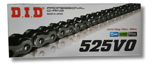 Kit Relação DID Extra Premium com Retentor Triumph Tiger 800 2011 em diante 520 124L 50/16T