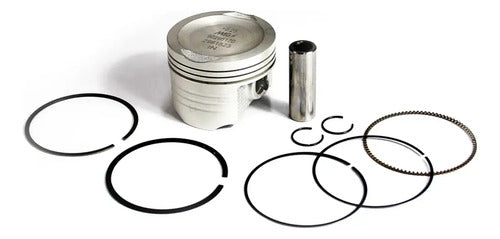 Kit Pistão com Anéis Magnetron Honda Cg 125 Fan 2009 a 2015 0,25 mm