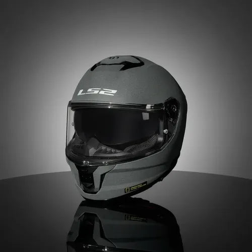 Capacete LS2 FF808 Stream II Solid com Óculos Solar Interno Cinza Brilhante Tamanho 58/M