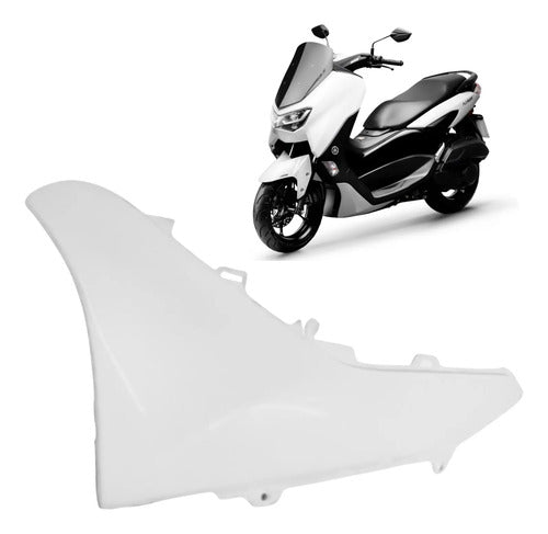 Moldura da Tampa Lateral Esquerda Yamaha Nmax 160 2021 a 2024 Branco
