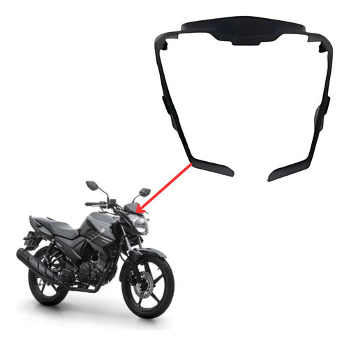 Carenagem Interna do Farol Yamaha Fazer 150 2014 a 2025 Preto