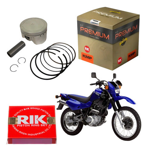 Kit Pistão com Anéis KMP Premium Yamaha Xt 600 1993 a 2003 0,25 mm