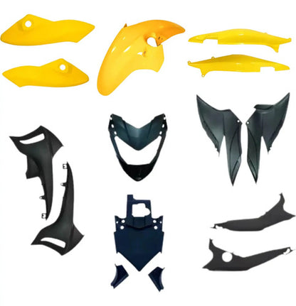 Kit Carenagem Completo Paramotos Honda Cb 300r 2009 a 2013 Amarelo