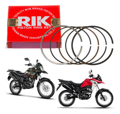 Jogo de Anéis do Pistão RIK Honda Xre 190 2016 a 2025 1,00