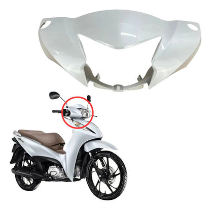 Capa do Farol Paramotos Honda Biz 125 2025 a 2026 Branco Perolizado