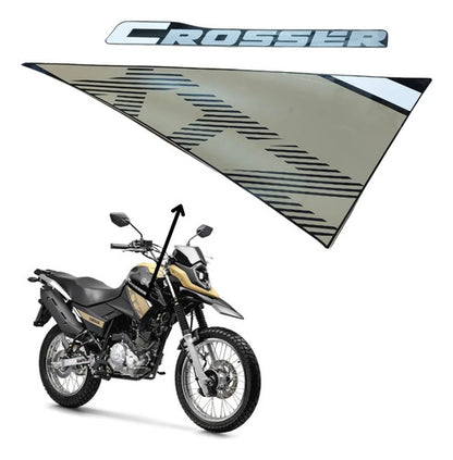 Kit Adesivos da Tomada de Ar Direita Yamaha Crosser 150 2023 a 2024 Bege