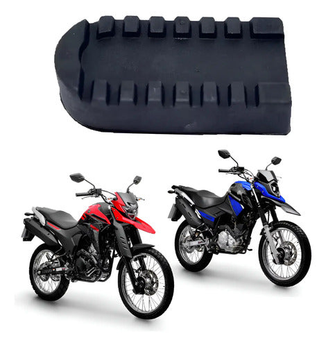 Borracha da Pedaleira Dianteira Yamaha Xtz 125 Crosser 150 Lander Ténéré 250