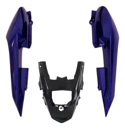 Rabeta Lateral Completa Paramotos Yamaha Fazer 150 2024 a 2025 Roxo Metálico