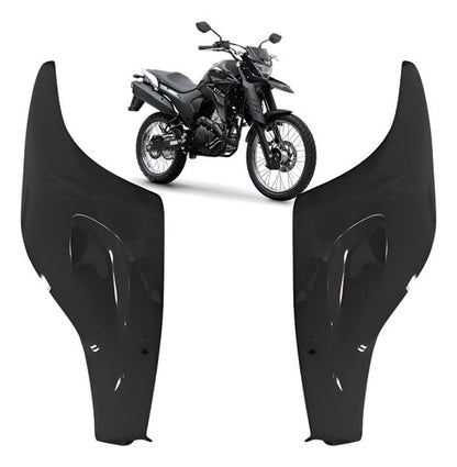 Par de Capas do Tanque Paramotos Yamaha Lander 250 2020 a 2024 Preto