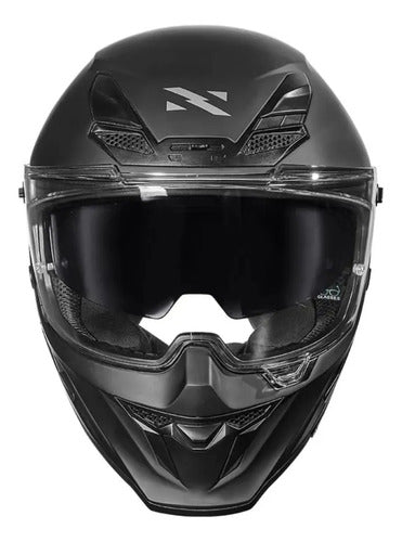 Capacete Norisk Rock Solid com Óculos Solar Interno e 2 Viseiras Preto Fosco
