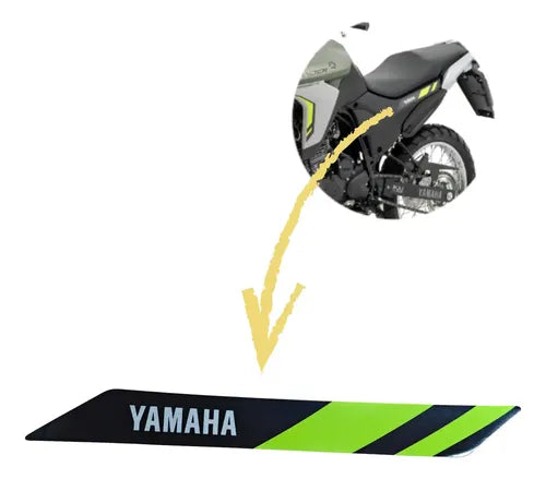 Adesivo da Tampa Lateral Esquerda Yamaha Lander 250 2025 Verde Fosco
