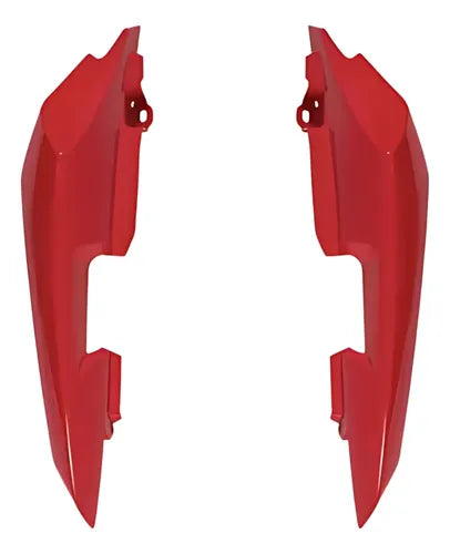 Par de Rabetas Laterais Paramotos Yamaha Factor 150 2016 a 2023 Vermelho Metálico
