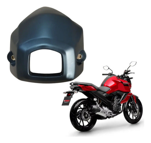 Ponteira do Protetor do Escapamento Yamaha Fazer Fz15 150 2023 a 2025 Preto Fosco