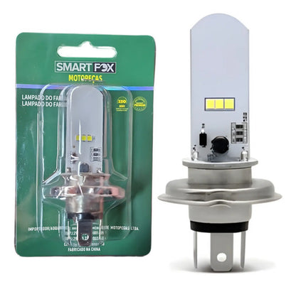 Lâmpada do Farol H4 LED Smartfox Universal Luz Branca