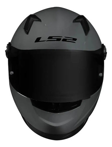 Capacete LS2 FF358 Solid Cinza Brilhante Tamanho 56/S