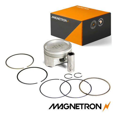 Kit Pistão com Anéis Magnetron Honda Cg Bros 160 Titan Fan Start Cargo 2016 a 2023 0,25 mm