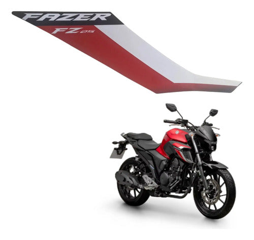 Adesivo da Tomada de Ar Direita Yamaha Fazer Fz25 250 2024 Vermelho