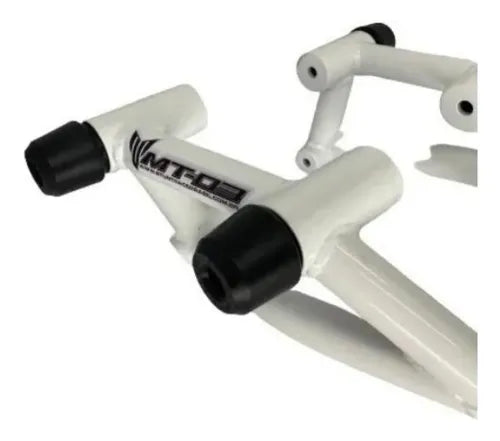 Protetor de Motor Stunt Race Cage Yamaha Mt-03 2016 a 2026 Branco Brilhante