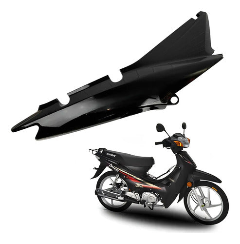 Rabeta Lateral Direita Iron Shineray Phoenix 50 Xy 50q 2011 a 2019 Preto