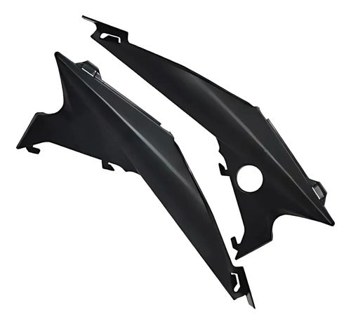 Par de Carenagens Laterais Traseiras Paramotos Honda Cb 300r 2009 em diante Preto