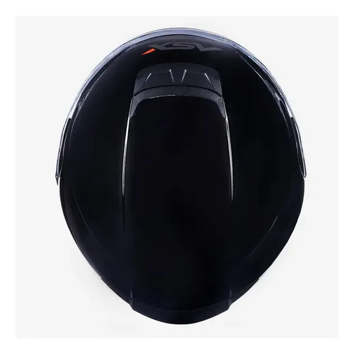 Capacete ASX Eagle SV Solid com Óculos Solar Interno Preto Grafite Vermelho Brilhante