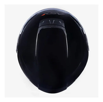 Capacete ASX Eagle SV Solid com Óculos Solar Interno Preto Grafite Vermelho Brilhante