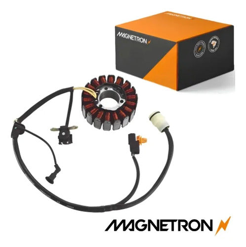 Magneto Estator com Bobina de Pulso Magnetron Honda Xre 300 2013 a 2018