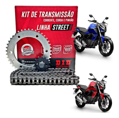 Kit Relação DID com Retentor Yamaha Fazer Fz15 150 2023 a 2025 428HXV 128L 41/14T