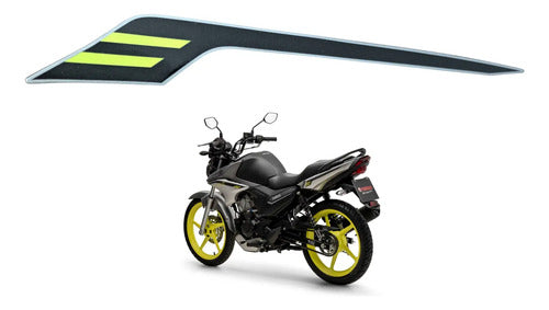 Adesivo da Rabeta Traseira Esquerda Yamaha Factor Dx 150 2025 Prata