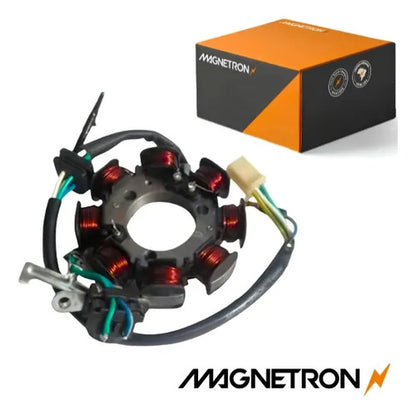 Magneto Estator com Bobina de Pulso Magnetron Honda Cg 125 Titan Fan 2002 a 2008