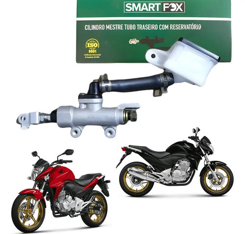 Burrinho Cilindro Mestre de Freio Traseiro com Reservatório Smartfox Honda Cb 300r 2012 em diante
