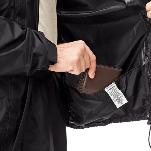 Capa de Chuva Conjunto Pantaneiro Nylon com Gola Preto