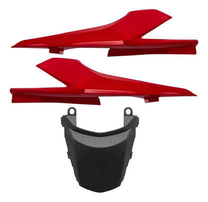 Kit Rabeta Lateral Completa Paramotos Honda Cg 160 Titan 2016 a 2024 Vermelho Marrakesh Perolizado