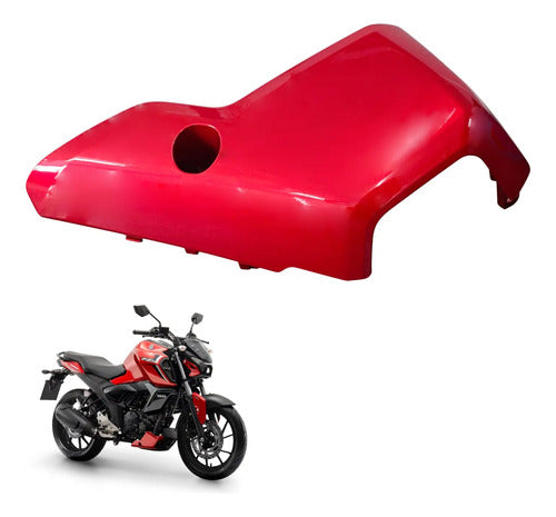 Spoiler do Motor Direito Yamaha Factor Dx Fazer Fz15 150 2025 em diante Vermelho Metálico