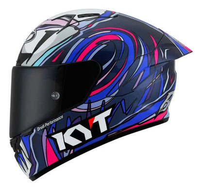Capacete KYT NZ-Race Enea Bastianini com Spoiler Roxo Brilhante
